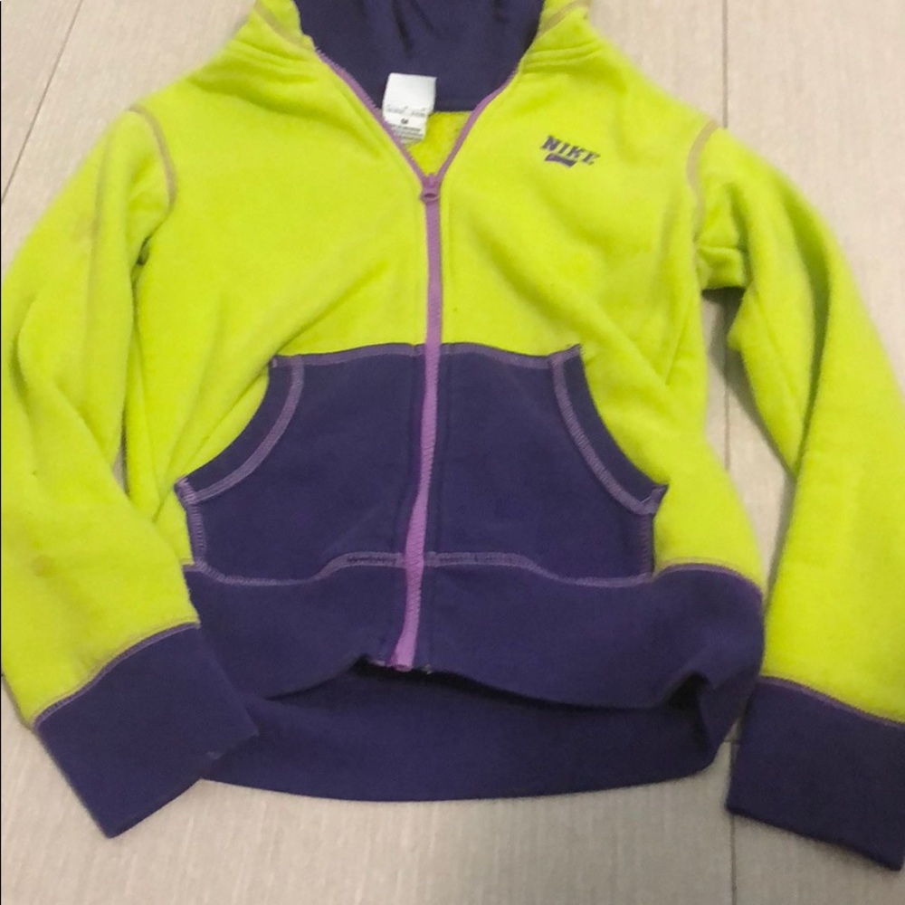 A purple and green girls jacket